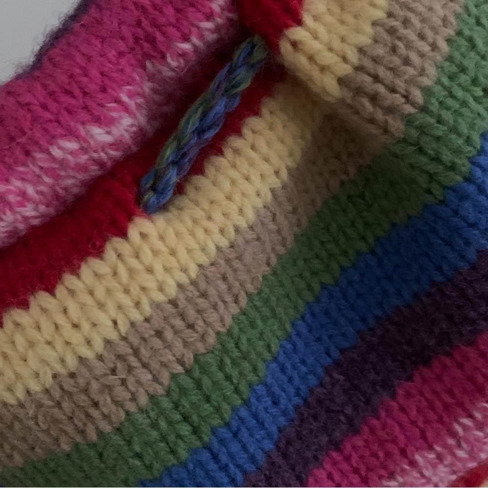 Gap Crazy Stripe Holiday 03 Colorful Rainbow Bag - Picture 3 of 12